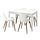 EKEDALEN/GRÖNSTA - meja dan 4 kursi, putih/putih, 120/180 cm | IKEA Indonesia - PE920739_S1
