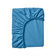 DVALA - Fitted sheet, blue, 80x200 cm