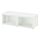 BESTÅ - shelf unit with glass doors, white Glassvik/white/light green clear glass, 120x42x38 cm | IKEA Indonesia - PE881624_S1