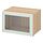 BESTÅ - unit rak dengan pintu kaca, efek kayu oak diwarnai putih Glassvik/putih/hijau muda kaca bening, 60x42x38 cm | IKEA Indonesia - PE881614_S1