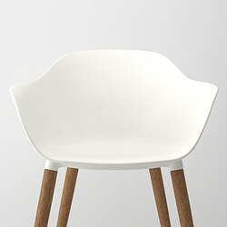 GRÖNSTA - Chair with armrests, in/outdoor, white