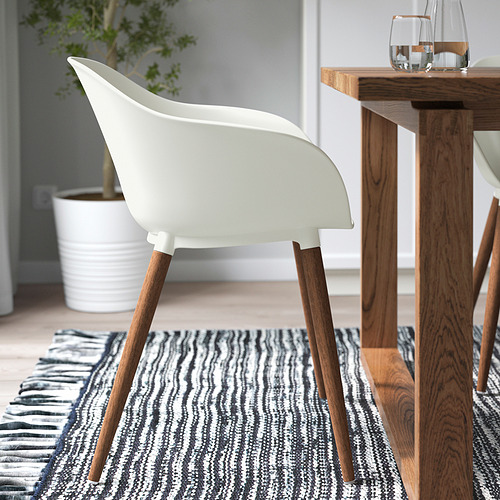 GRÖNSTA chair with armrests, in/outdoor
