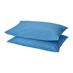 DVALA - Pillowcase, blue, 50x80 cm