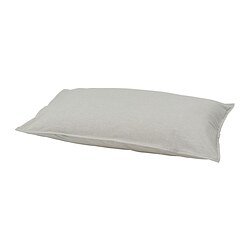 BERGPALM - Pillowcase, grey/striped, 50x80 cm