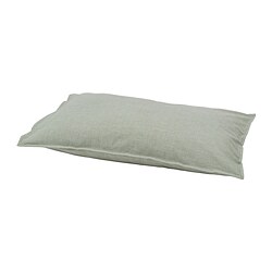 BERGPALM - Pillowcase, green/striped, 50x80 cm