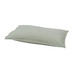 BERGPALM - Sarung bantal, hijau/garis-garis, 50x80 cm
