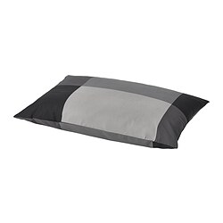 BRUNKRISSLA - Pillowcase, black, 50x80 cm