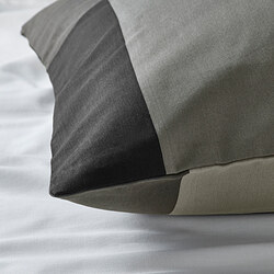 BRUNKRISSLA - Pillowcase, black, 50x80 cm
