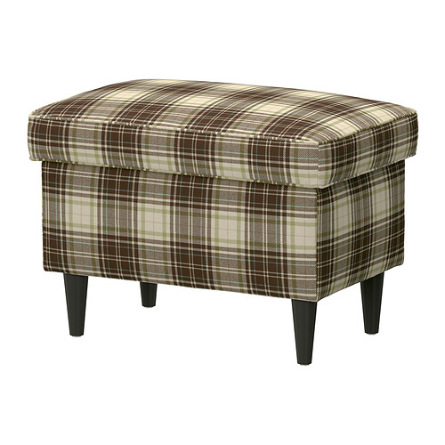 STRANDMON footstool with storage
