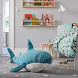 BLÅHAJ - Soft toy, shark, 100 cm