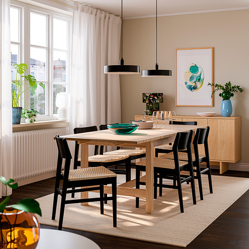 KARSKÄR/SKANSNÄS meja dan 6 kursi