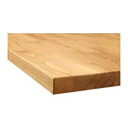 KARLBY - Worktop, oak/veneer, 246x3.8 cm