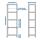 VITTSJÖ - shelving unit, yellow/glass, 51x175 cm | IKEA Indonesia - PE654914_S1