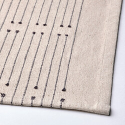 VÅRARV - Taplak panjang, abu-abu tua/alami, 35x150 cm