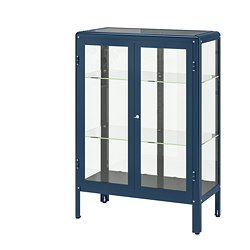 FABRIKÖR - Kabinet pintu kaca, hitam-biru, 81x113 cm