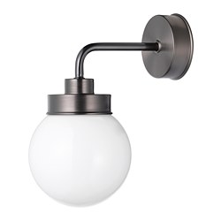 FRIHULT - Lampu dinding, hitam