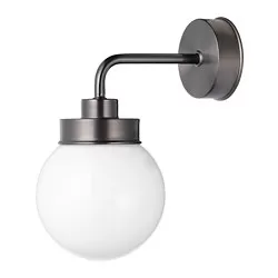 FRIHULT - Lampu dinding, hitam