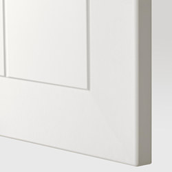 METOD - Wall cabinet with shelves, white/Stensund white, 20x37x80 cm