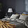 STRANDTALL - sarung duvet dan 2 sarung bantal, abu-abu/abu-abu tua, 240x220/50x80 cm | IKEA Indonesia - PE842116_S1