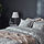 ÄNGSKLOCKA - duvet cover and pillowcase, white/grey, 150x200/50x80 cm | IKEA Indonesia - PE842118_S1