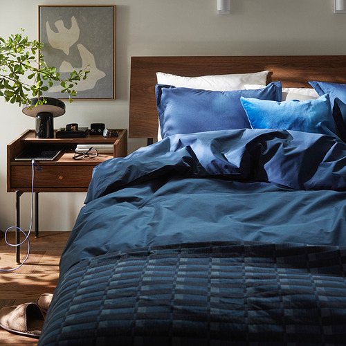 HAMPFLOCKEL sarung duvet dan 2 sarung bantal