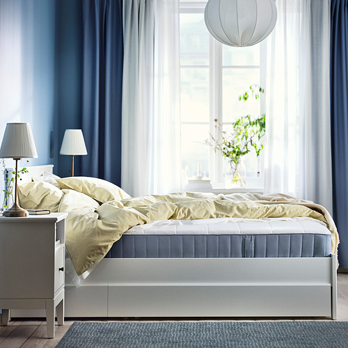 VESTERÖY pocket sprung mattress, firm/light blue, 90x200 cm IKEA