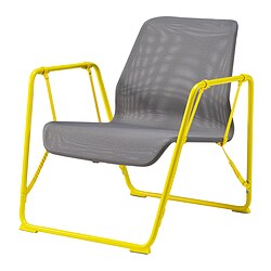 BRÄNNBOLL - Kursi santai gaming, abu-abu/kuning cerah