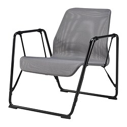 BRÄNNBOLL - Kursi santai gaming, abu-abu/hitam