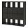KALLAX - shelving unit, with 8 doors/black-brown, 147x147 cm | IKEA Indonesia - PE702801_S1