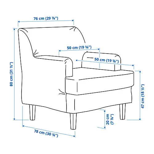 ROCKSJÖN Measurement Illustration