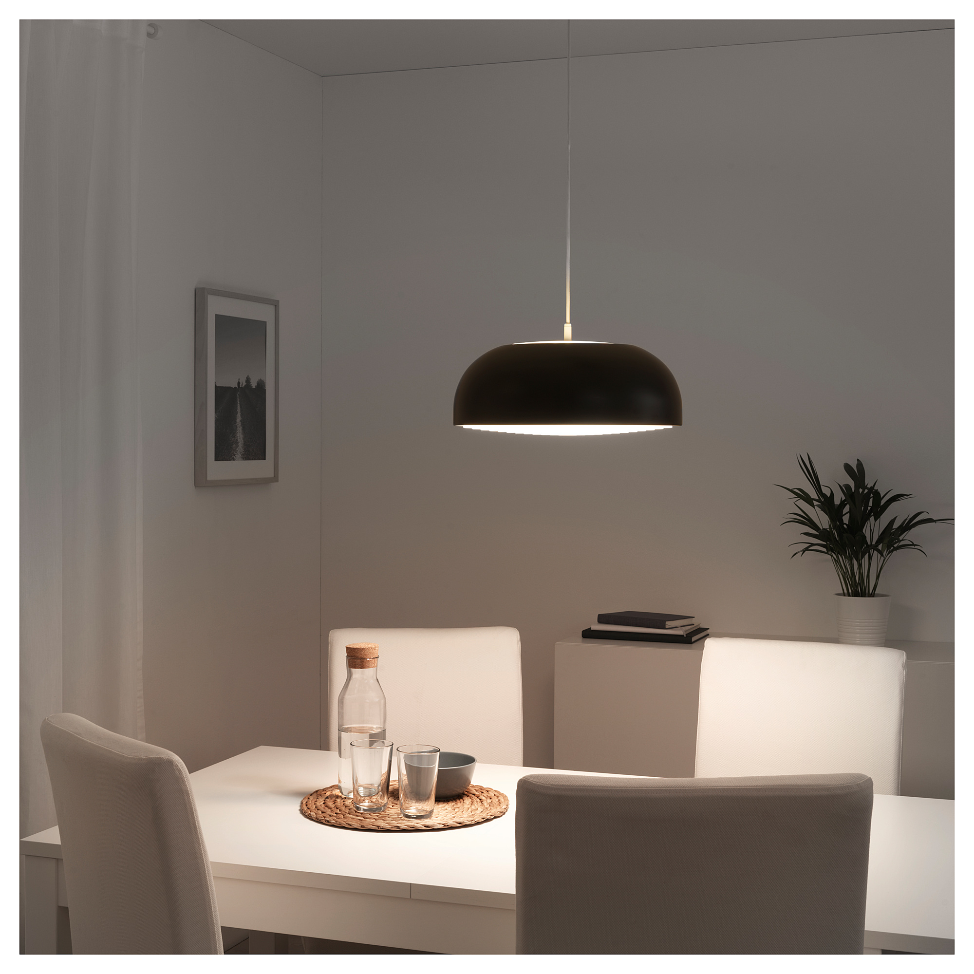 NYMÅNE lampu gantung, antrasit | IKEA Indonesia