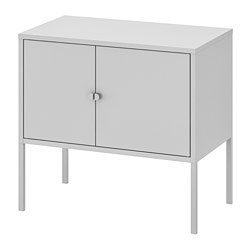 LIXHULT - Kabinet, logam/abu-abu, 60x35 cm