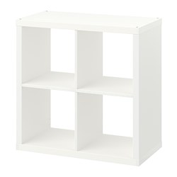 KALLAX - Unit rak, putih, 77x77 cm