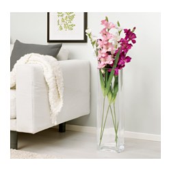 SMYCKA - Bunga tiruan, Gladiolus/putih, 100 cm