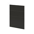 METOD - 3 fronts for dishwasher, Nickebo/matt anthracite, 60 cm