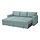BÅRSLÖV - 3-seat sofa-bed with chaise longue, Tibbleby light grey-turquoise | IKEA Indonesia - PE949934_S1