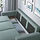 BÅRSLÖV - 3-seat sofa-bed, Tibbleby light grey-turquoise | IKEA Indonesia - PE949938_S1