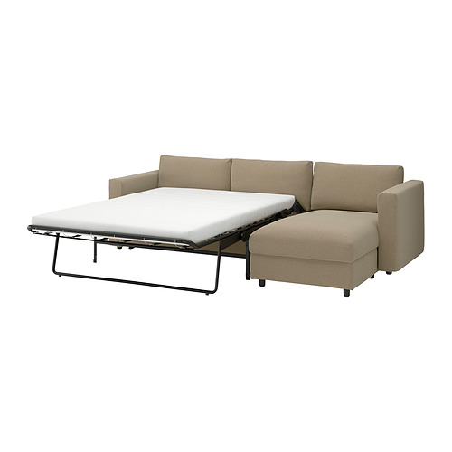 VIMLE 3-seat sofa-bed with chaise longue