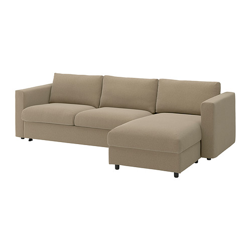 VIMLE 3-seat sofa-bed with chaise longue