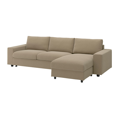 VIMLE 3-seat sofa-bed with chaise longue