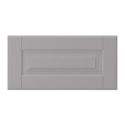 BODBYN - Drawer front, grey, 40x20 cm