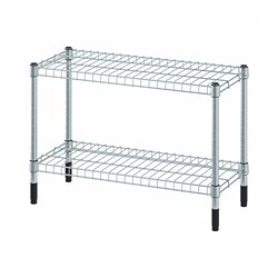OMAR - Shelving unit, galvanised, 60x25x40 cm
