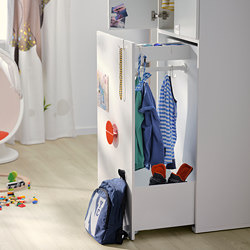 SMÅSTAD - Pull-out storage unit, white, 60x57x196 cm