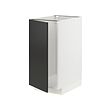 METOD - Base cab f sink/waste sorting, white/Nickebo matt anthracite, 40x60x80 cm