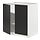 METOD - base cabinet with shelves/2 doors, white/Nickebo matt anthracite, 80x60x80 cm | IKEA Indonesia - PE882476_S1