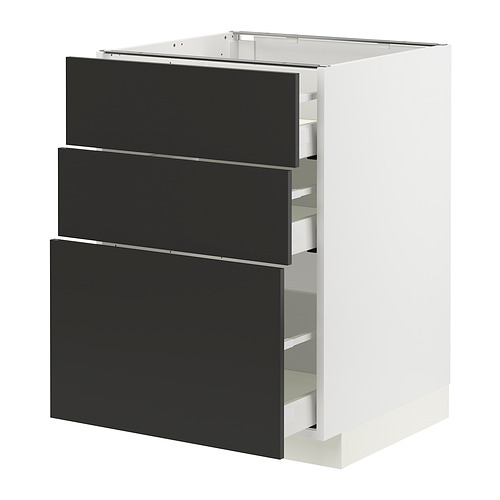 METOD/MAXIMERA kabinet dasar dgn 3 laci