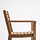 ASKHOLMEN - chair with armrests, outdoor, dark brown | IKEA Indonesia - PE921450_S1
