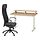 MARKUS/TRAVSPORT desk and chair