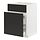 METOD/MAXIMERA - base cab f sink+3 fronts/2 drawers, white/Nickebo matt anthracite, 60x60x80 cm | IKEA Indonesia - PE882394_S1