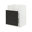 METOD/MAXIMERA - Kabinet dasar u wastafel TALLSJÖN, putih/Nickebo matt antrasit, 60x60 cm